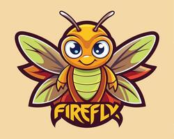 Firefly logo design vector