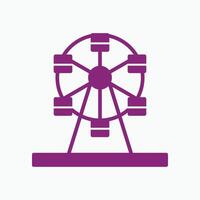 Ferris Wheel trendy art gorgeous abstract illustration colorful useful design vector