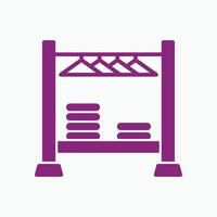 Clothing Rack trendy art gorgeous abstract illustration colorful useful design vector
