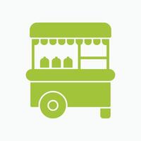 Food Cart trendy art gorgeous abstract illustration colorful useful design vector