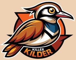 Killer bird logo, illustration vector
