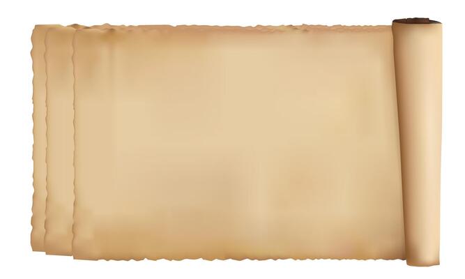 Aged Multi-Layered Scroll Paper Background
