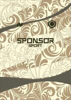 Background team flower vector