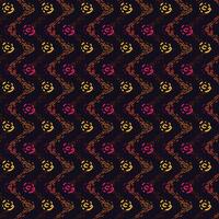 a pattern with many different colored flowers on it vector