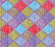 a colorful pattern with a square design vector