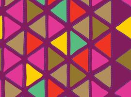 a colorful pattern with triangles and squares vector