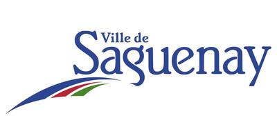 Official flag of the Saguenay. City of Canada. Illustration. vector