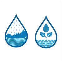 Water drop and rain illustration vector