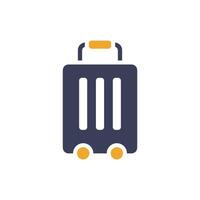 A suitcase icon symbolizing travel joy, exciting holidays, and memorable summers. Perfect for travel apps and tourism websites, it conveys the thrill of new journeys and adventures vector