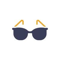This stylish sunglasses icon captures the essence of summer holidays, exhilarating adventures, and the bliss of relaxing beach vacations under the warm sun, inviting enjoyment and leisure vector