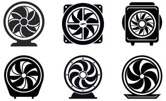 Various Computer Cooling Fans vector