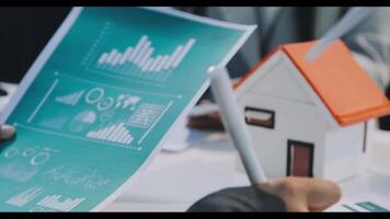 A house model with graphs and a house model with graphs video