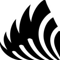 Abstract Black Feather Pattern Design for Art and Decor Applications vector