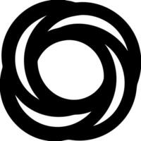 Abstract Black Concentric Circles Design for Modern Art and Crafts Projects vector