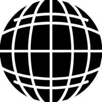 Abstract Black Globe Grid for Global Networking and Communication Design vector