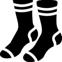 Abstract Black Socks Silhouette Art for Fashion Design and Branding vector
