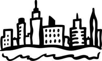 Abstract City Skyline Illustration for Creative Design Projects vector