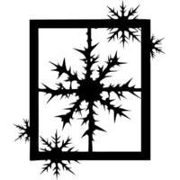 Abstract Fractal Design with Sharp Edges for Modern Art and Tattoo Inspiration vector