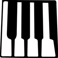 Abstract Piano Keys Art for Music Themes and Graphic Design Projects vector