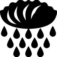 Abstract Lotus Flower and Rain Droplets for Design and Decoration vector