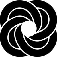 Abstract Geometric Spiral Black and Grey Pattern for Decorative Design vector