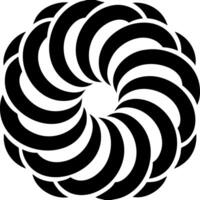 Abstract Spiral Pattern for Tattoo and Design Projects vector