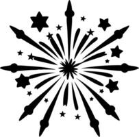 Abstract Starburst Fireworks for Celebration Design and Art Projects vector