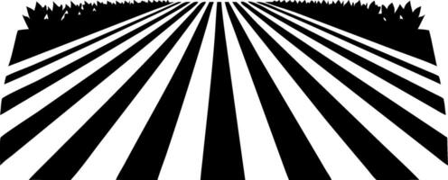 Abstract Field Rows Minimalist Agricultural Landscape Design vector
