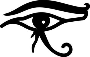 Ancient Egyptian Eye of Horus Symbol for Tattoos and Design Projects vector