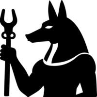 Ancient Egyptian Anubis Illustration for Cultural Art and Design Projects vector