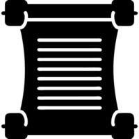 Ancient Scroll Silhouette Art for Educational and Historical Themes vector