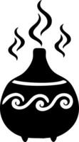 Aromatherapy Diffuser with Steam Swirls for Relaxation and Wellness Design vector
