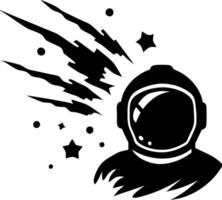 Astronaut Helmet and Meteor Design for Space Themed Art and Illustration Use vector