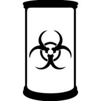 Biohazard Symbol on Barrel for Safety Warnings and Hazardous Material Illustrations vector