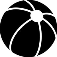 Black and Grey Beach Ball for Summer Designs and Projects vector