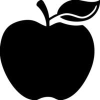 Black Apple Illustration for Design and Education Projects vector