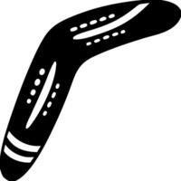 Black Boomerang Illustration for Cultural and Decorative Use in Design Projects vector