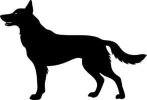 Black Dog Silhouette Illustration for Design Projects and Artwork vector