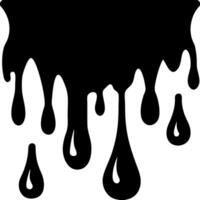 Black Dripping Paint Design for Artistic Projects and Backgrounds vector
