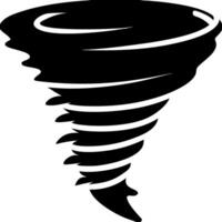 Black Tornado for Education and Weather Infographics vector
