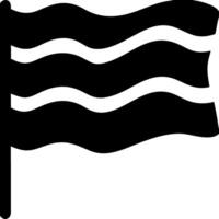 Black Waving Flag Silhouette for Graphic Design and Crafts vector