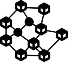 Blockchain Network Illustration for Technology and Cryptocurrency Concepts vector