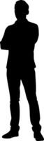 Business Professional Silhouette Illustration for Design and Branding Projects vector