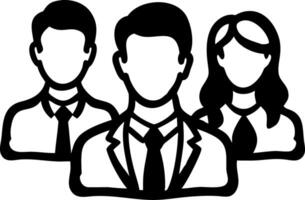 Business Team Silhouette for Corporate Design and Presentation Graphics vector
