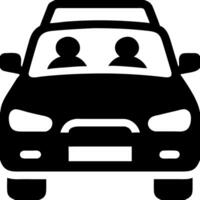 Car with Passengers for Travel Apps and Infographics vector