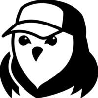 Cool Cartoon Owl Wearing Cap Illustration for Design and Craft Projects vector