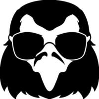 Cool Eagle Head in Sunglasses Art for Graphic Design and Decor vector