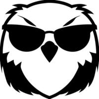 Cool Owl Wearing Sunglasses Art for Tattoos and Graphic Design Projects vector