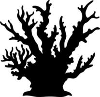 Coral Silhouette Art for Marine Decor and Design Projects vector