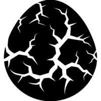 Cracked Egg Design Abstract Concept for Logo and Creative Projects vector